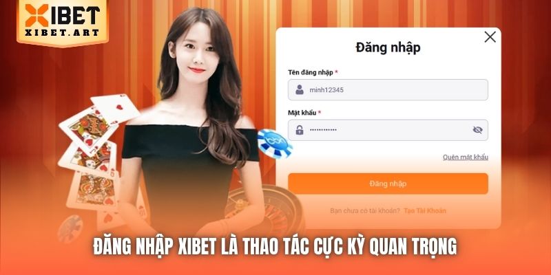 Đăng nhập Xibet là thao tác cực kỳ quan trọng 